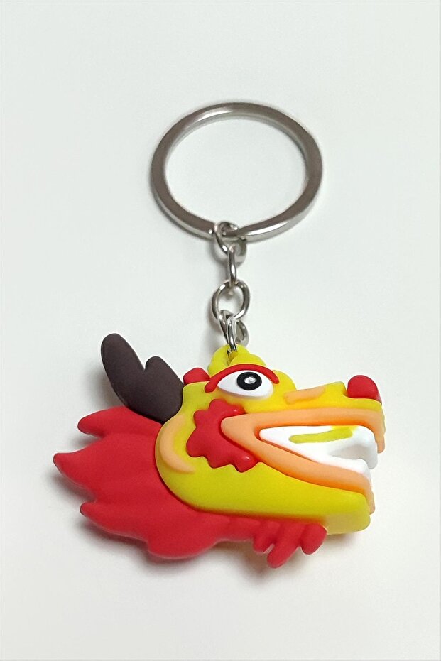 سلسلة مفاتيح من السيليكون على شكل ذئب - 1