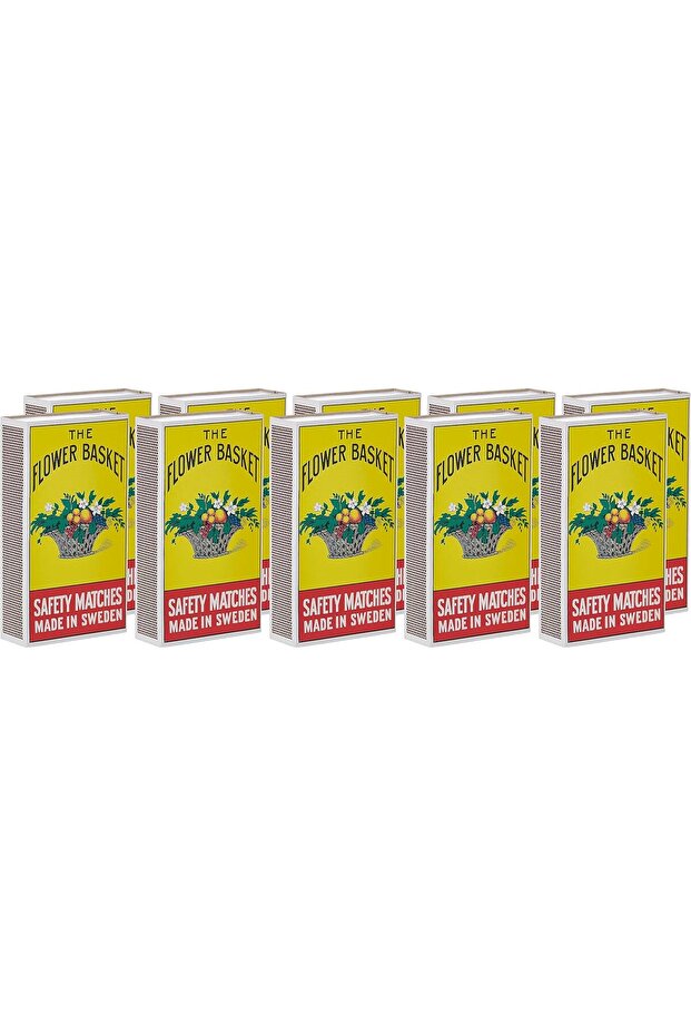 GO2CAMPS The Flower Basket Safety Match Box Big (Pack of 10 Pcs)