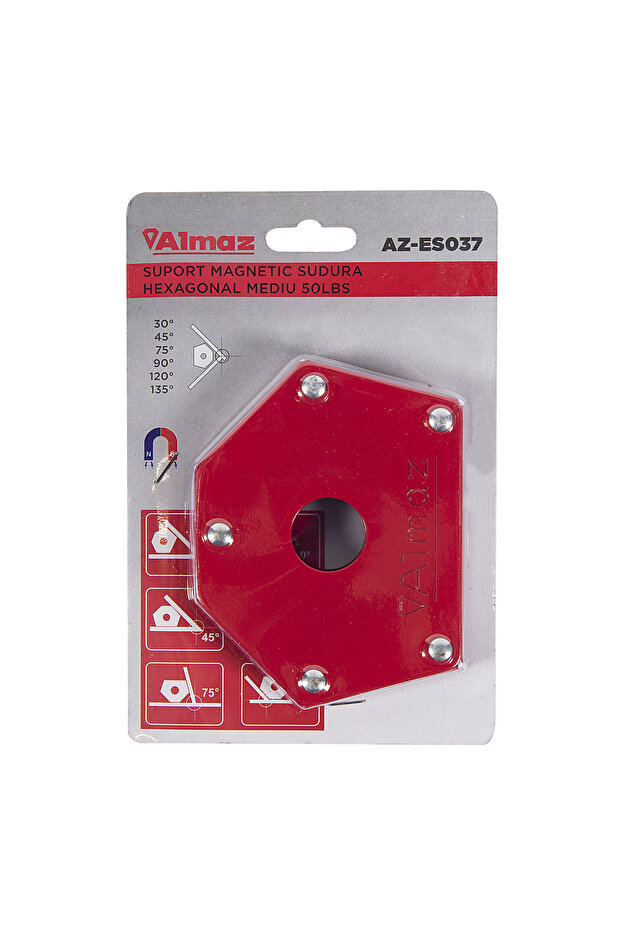 Magnetic welding support hexagonal medium 50lbs - 2
