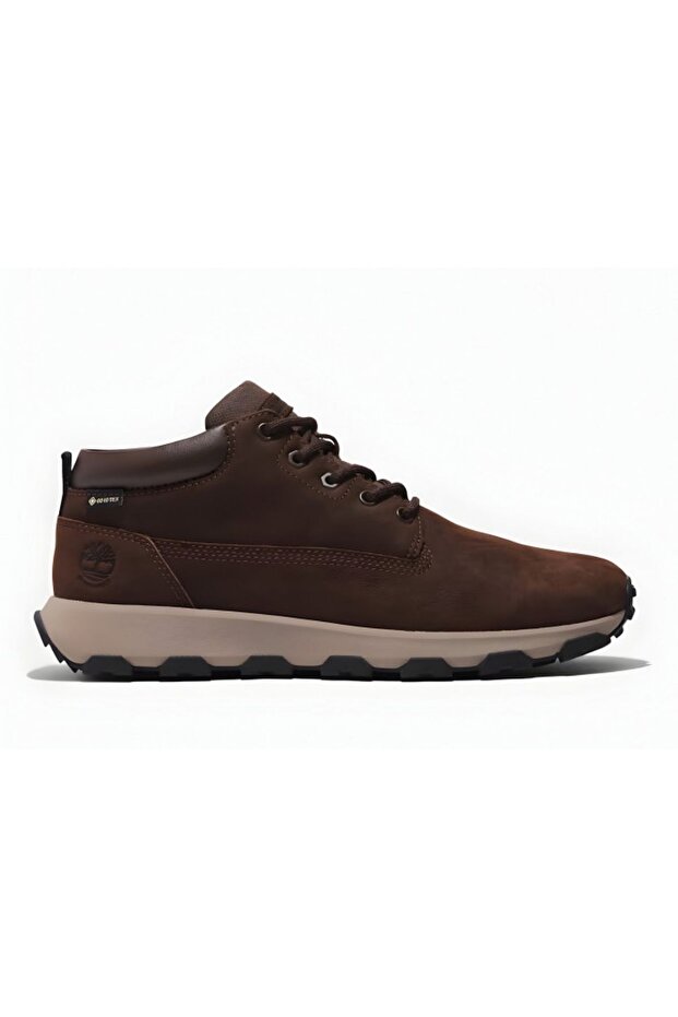 Men's Dark Brown Winsor Park High-Top Lace-Up Waterproof Trainer