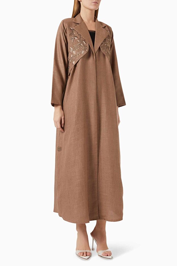 Capture Everyday Elegance with Embroidered Abaya | Cotton and Linen Comfort