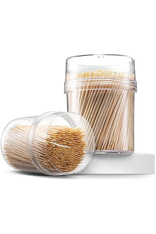 Alsaqer (10 Pack) Bamboo Wooden Toothpicks | Double Sided Round Bamboo Sticks | Toothpick f