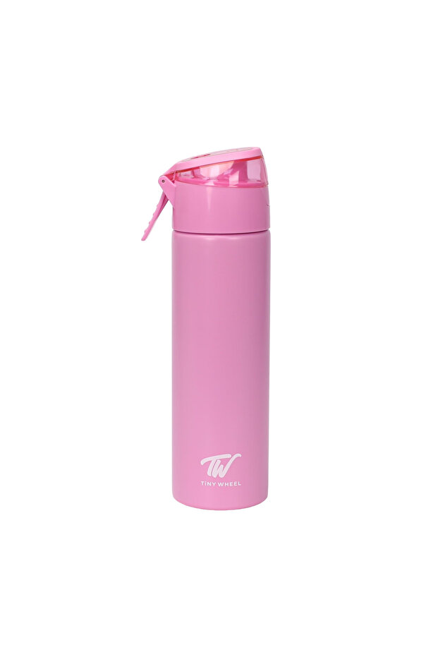 Pink steel spray bottle - 1