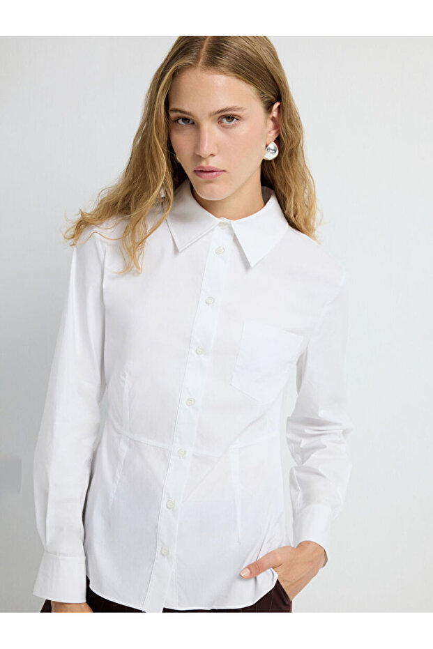 Dikiş Detaylı Gömlek - 5