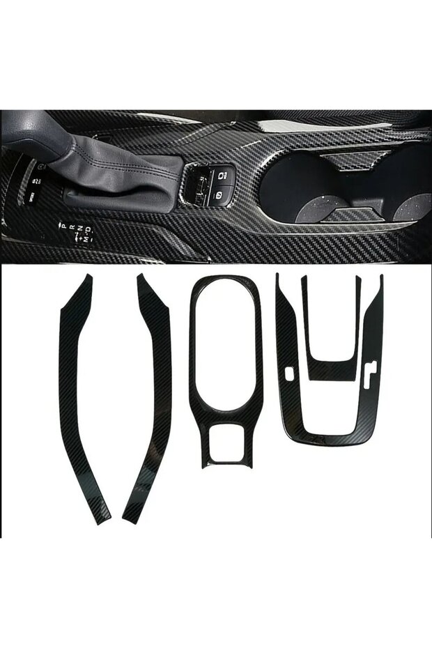 Toyota Corolla 2019 - 2025 E210 Case Gear Shift Surround Cover Set Carbon