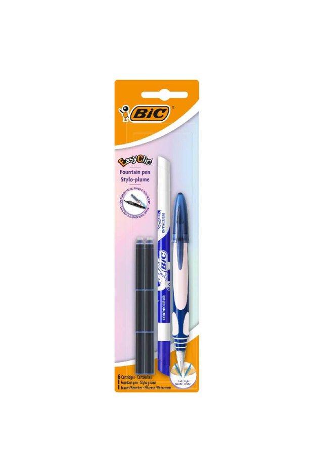 Easy Click pen, Bic, 6 refills and corrector