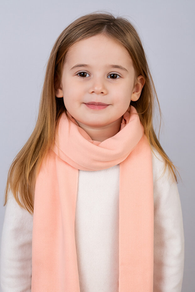 Solid Color Knitwear Children's Scarf (Age 5-10, 30X140Cm)