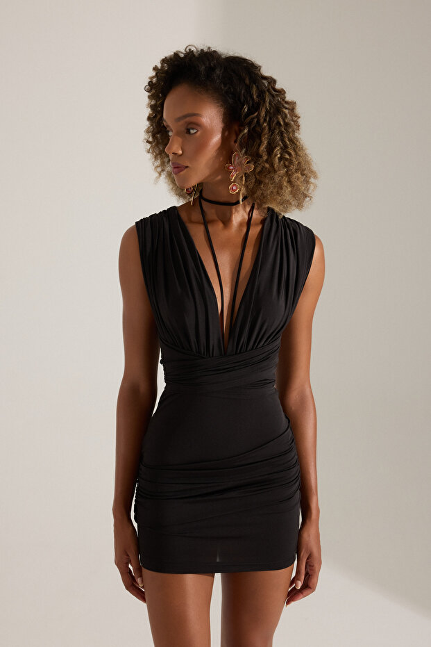 JUTTA SİYAH ELBİSE - 2