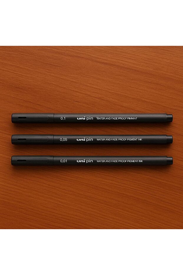 Uni-Pin Technical Drawing Pencil 0.03-0.05-0.1-0.2-0.3-0.4-0.5-0.6-0.7-0.8-Chisel 3.0 (Total 11 Pieces) - 3