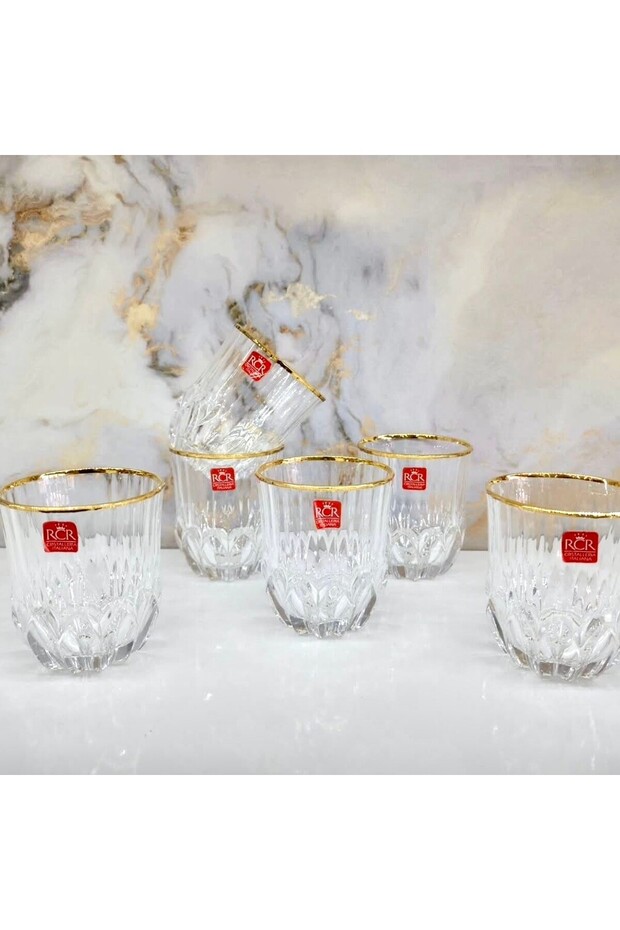 Adagio Altın Yaldızlı Su Bardak 6'ı 350ml - 1