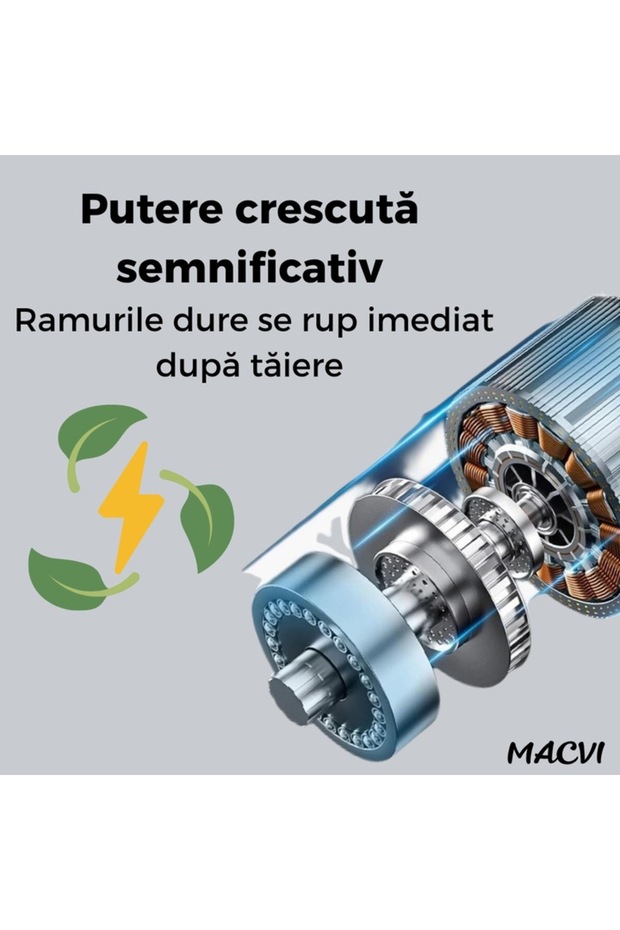 Electric Scissors and Chainsaw Set with Extendable Arm, Macvi®, Quick and Easy Cutting at Height - 2