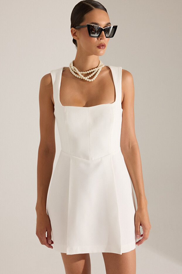 OCTOBER BEYAZ ELBİSE - 6