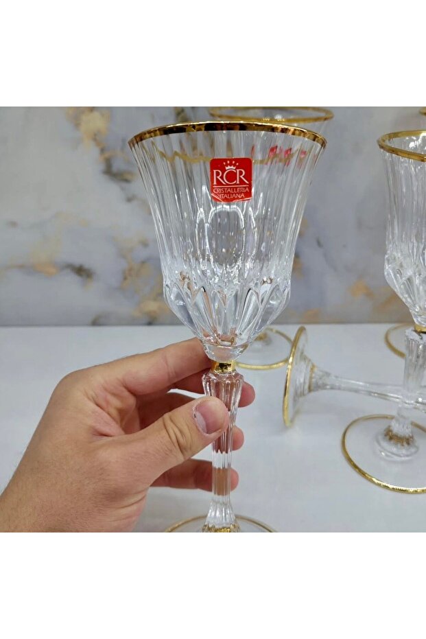 Adagio Altın Yaldızlı Kadeh 6'ı 280ml - 2