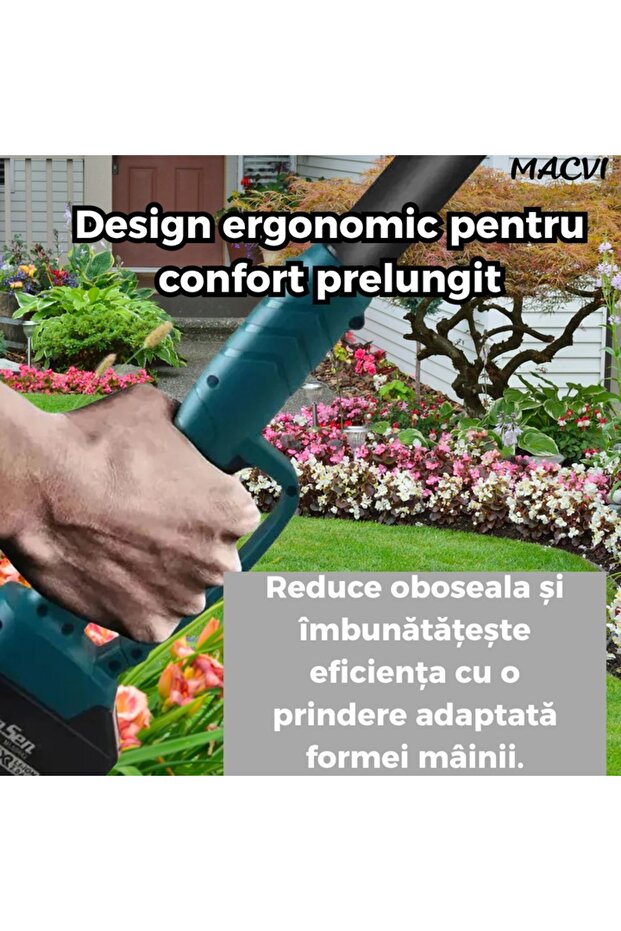 Electric Scissors and Chainsaw Set with Extendable Arm, Macvi®, Quick and Easy Cutting at Height - 4