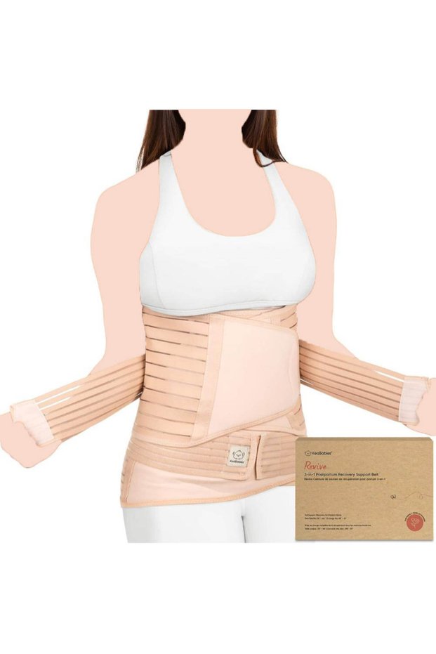 - 3-In-1 Revive Postpartum Belt - Classic Ivory - Medium