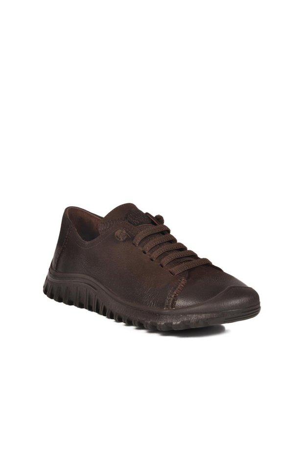 2413532K Z Brown-Copper Nubuck Genuine Leather Women's Casual Shoes