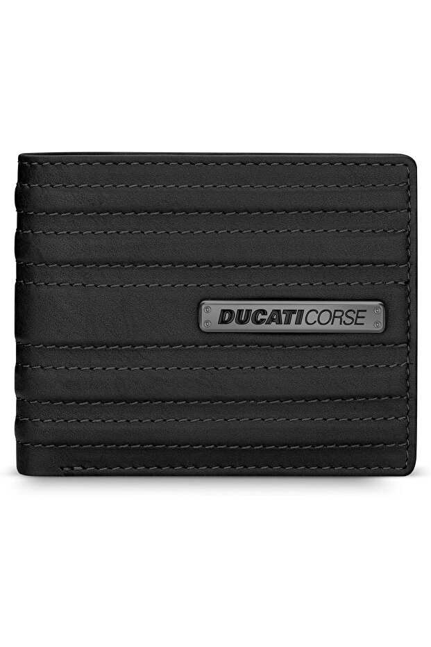 Linea Black Genuine Leather Wallet For Men