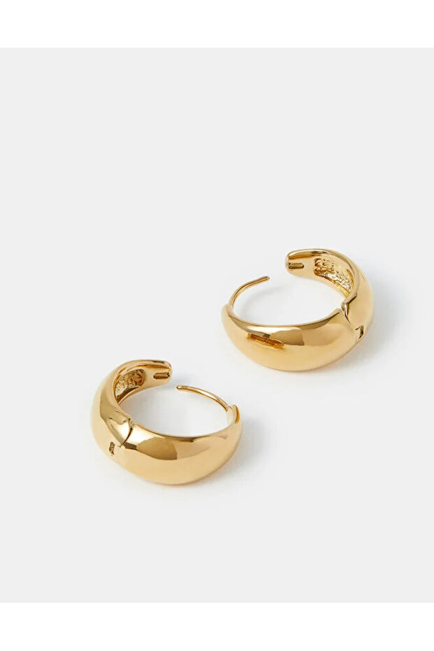 Z Chunky Küpe Altın Kaplama - 2