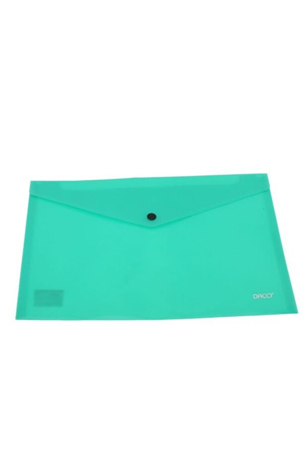 Envelope Folder with Clasp, Color Green, Material Plastic - 1