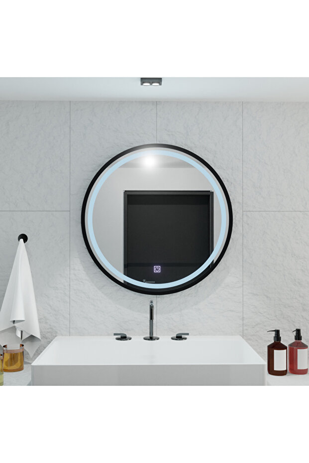 Piazza Basic Touch Round LED Mirror 80cm - 3