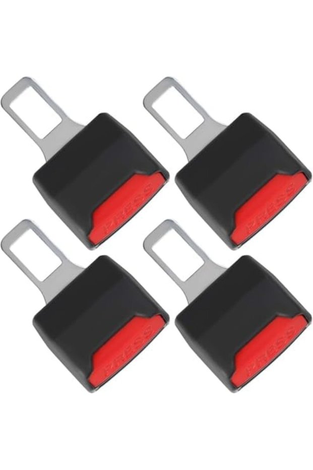 Car Seat Belt Clips Alarm Stopper, Hidden Metal Seat Belt Buckle Silencers for Most Vehicles - Unive