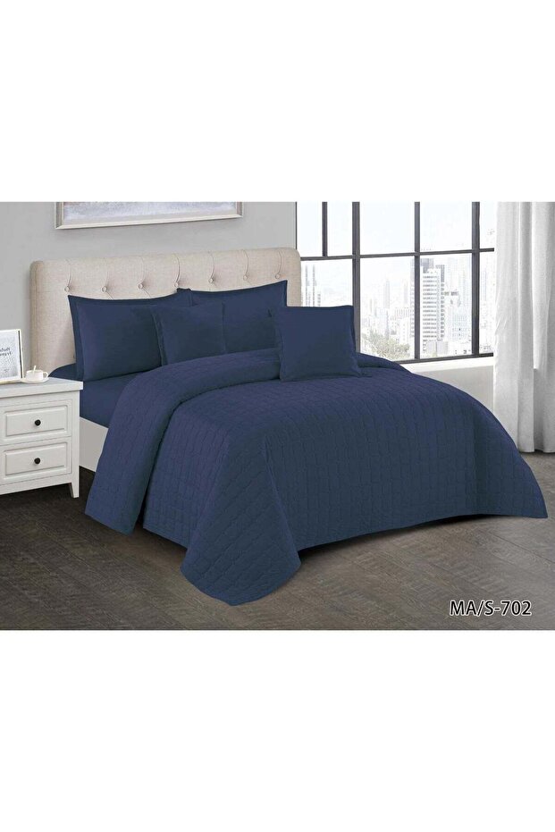 Compressed Double Bedspread Set - 6 Pieces - 1