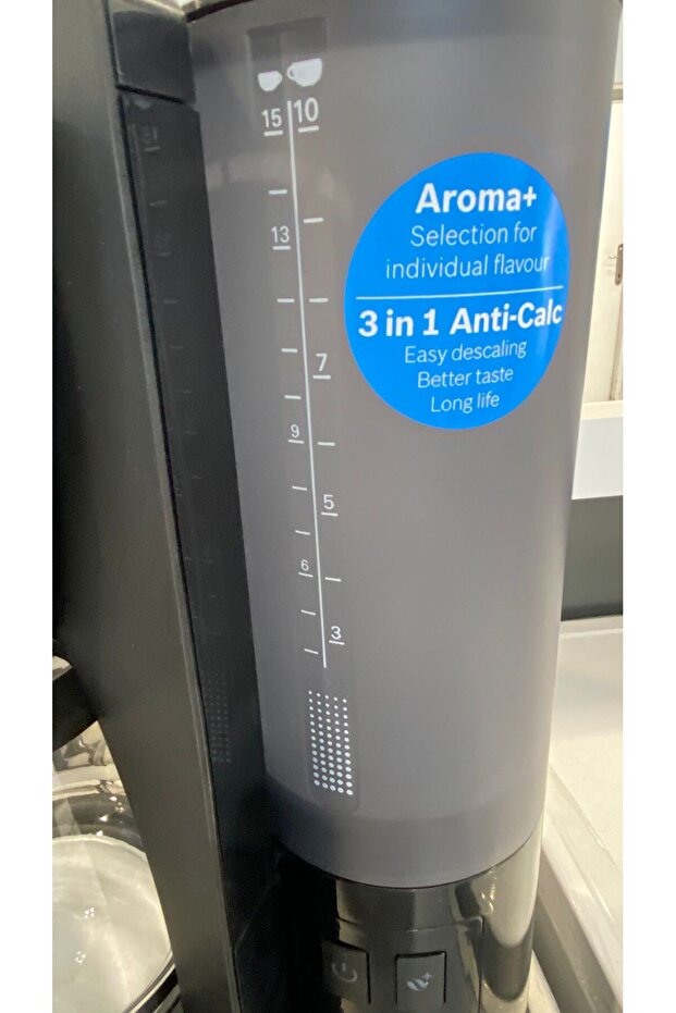 Filtre Kahve Makinesi Siyah Cam Demlik Kağıt Filtreli Aroma Tutma Ayarlanabilir Sıcak Tutma - 5