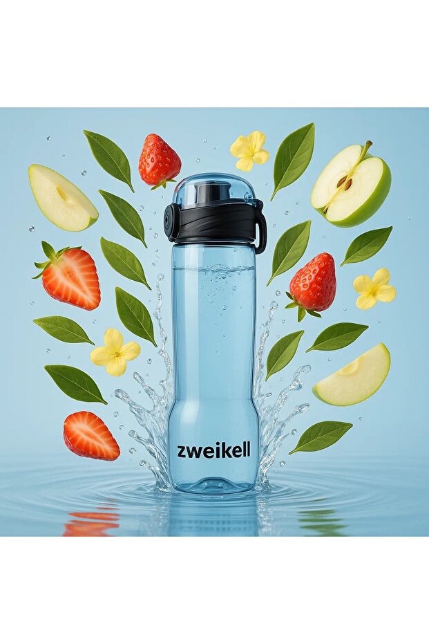 Lento Switch Şeffaf Bpa Içermez 650 ml Tritan Su Matarası - 4