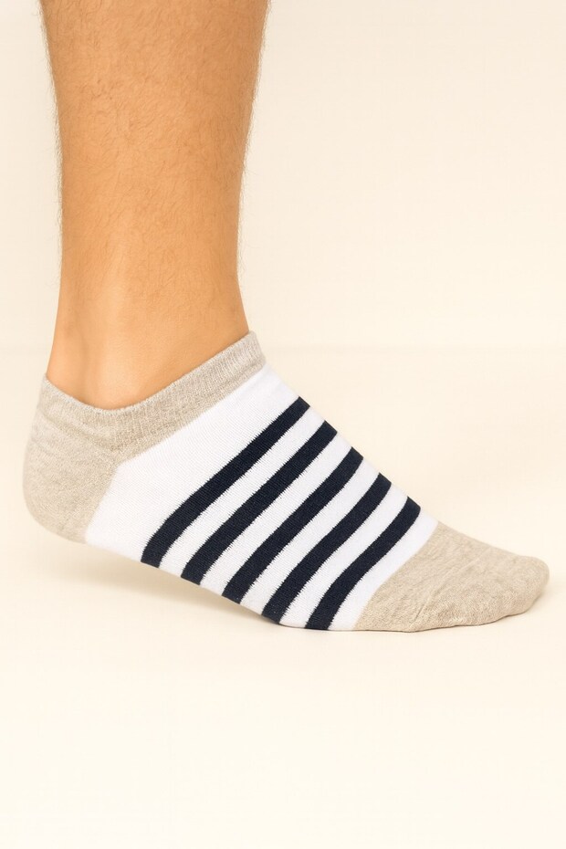 Plus Erkek Pamuklu Sneaker Çorap 3’lü Paket – 40-44 Numara - 1