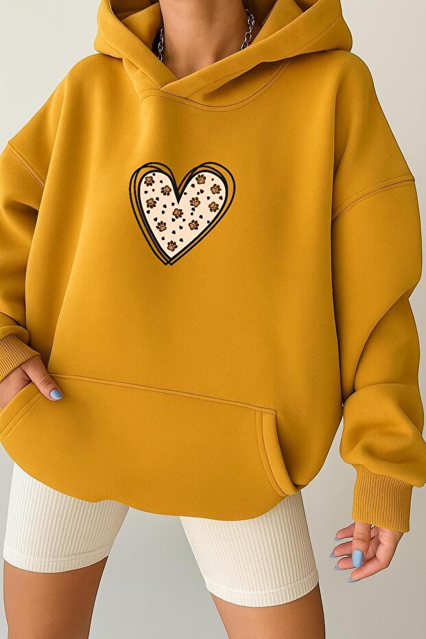Heart Unisex Hooded Sweatshirt