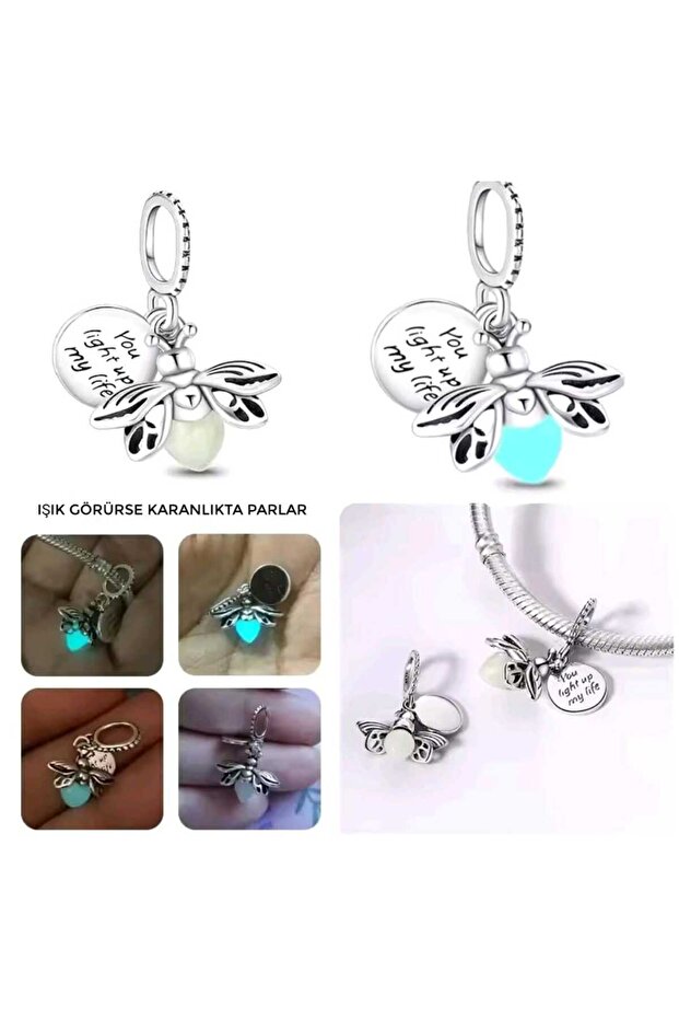 Brand Model Glow-In-The-Dark Firefly Charm Birthday Gift Christmas Gift