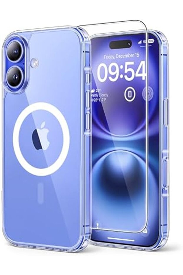 3 in 1 for iPhone 16 Plus Case, Compatible with MagSafe, with 2X Screen Protectors, Not-Yellow - 2