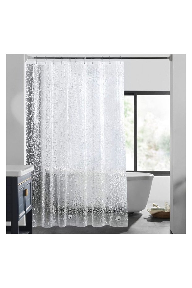 Shower Curtain Liner, Waterproof 8G EVA Thick Shower Curtain with Heavy Duty 3 Bottom Magnets, Sho