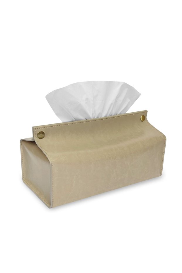 Leather Tissue Box Holder – Tissue Box Holder for Home Decorations for Living Room, Bedroom and Off