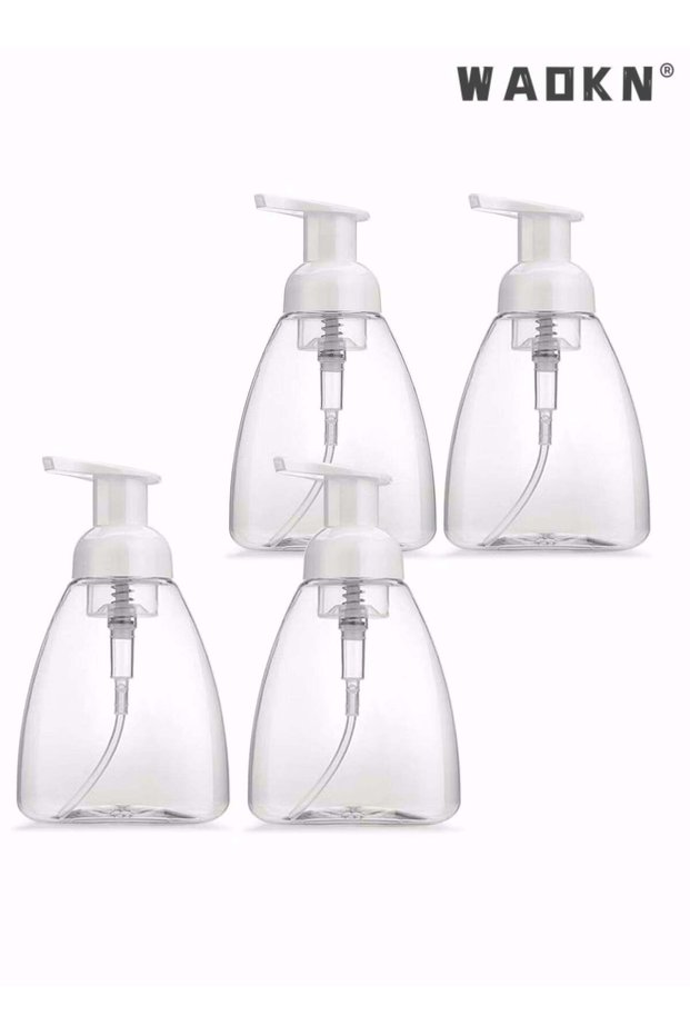 Foaming Soap Dispenser, 4 Pack Hand Soap Dispensers Refillable Plastic Foam Soap Dispenser Bottle,