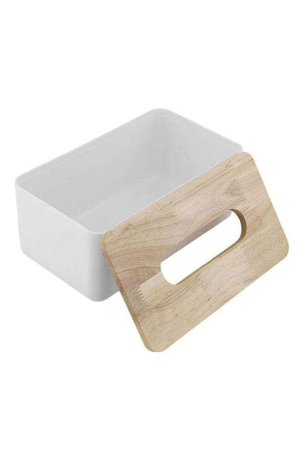 Removable Tissue Box White/Beige