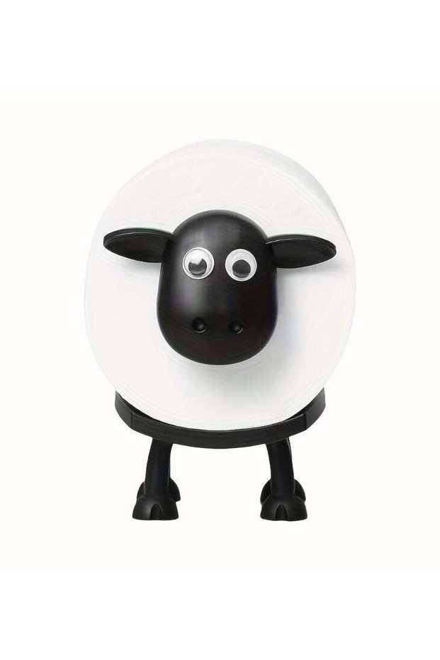 Sheep Toilet Paper Holder - Fun Bathroom Set with 3D Printed Black Sheep Toilet Paper Holder - Play