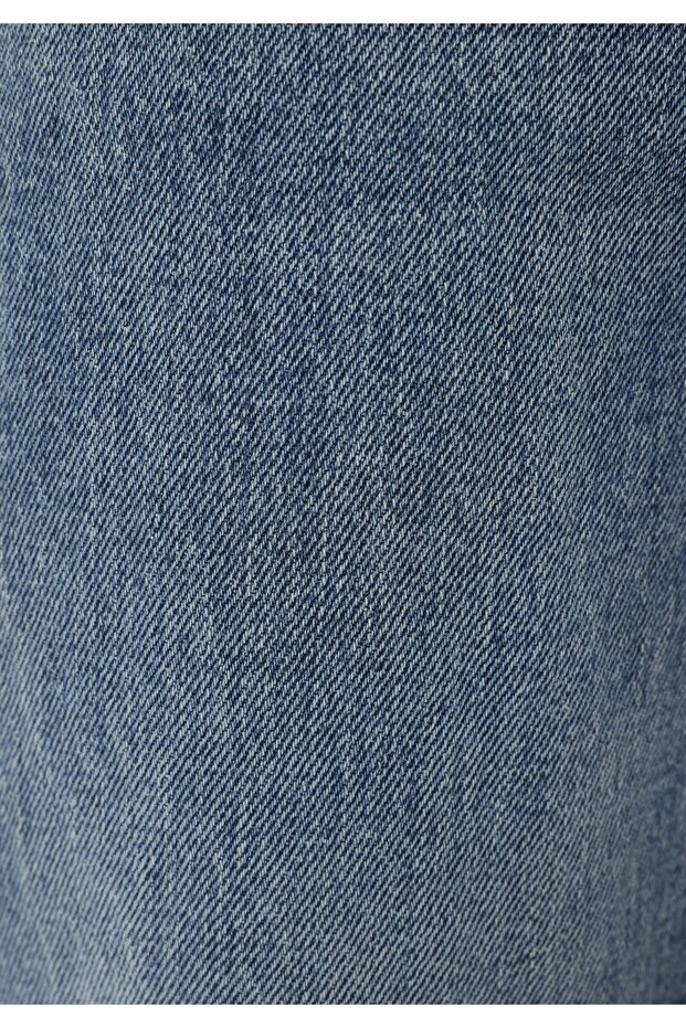 Regular Fit Erkek İndigo Jean Pantolon - 7