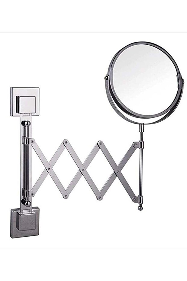 Home Pro Wall-Mounted Makeup Mirror - 1X + 5X Magnification Universal Rotating System Double Sided