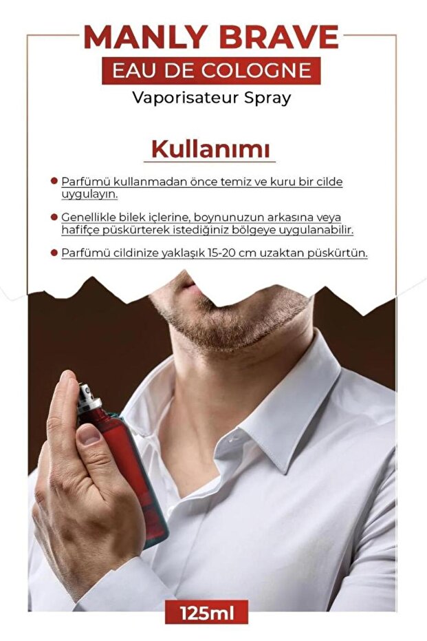 Brave EDC 125 Ml Erkek Parfüm 3 Adet - 5