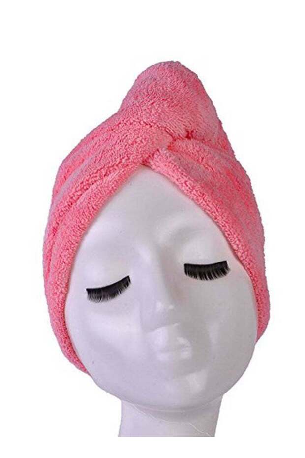 Microfiber Hair Drying Towel Pink
