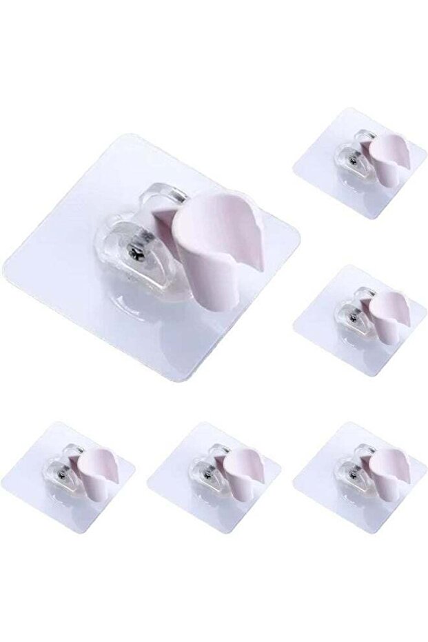 6 Pcs Strong Adhesive and Waterproof Shower Head Holder
