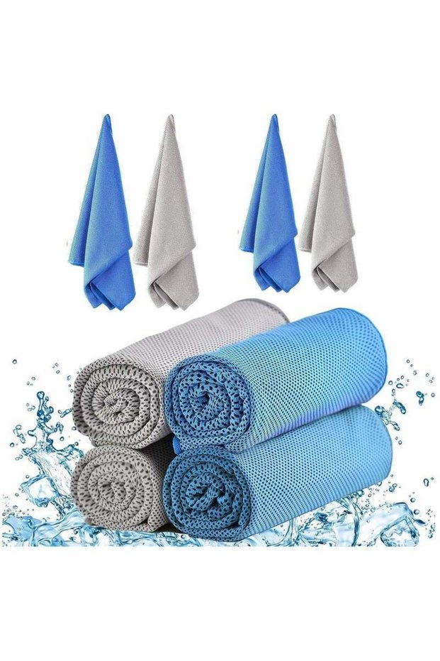 4 Packs Cooling Towel, Fitness Towel, Quick Dry Sports Towel for Yoga Fitness Golf Tennis Camping G