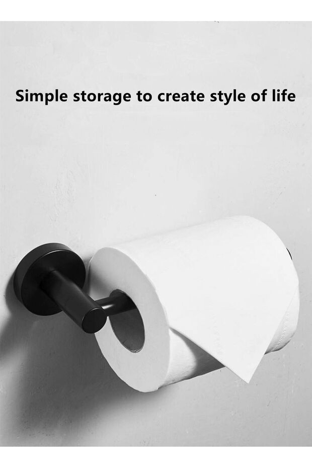 1-Piece Stainless Steel Paper Towel Holder, Wall Mounted Toilet Paper Rack for Bathroom No Drilling