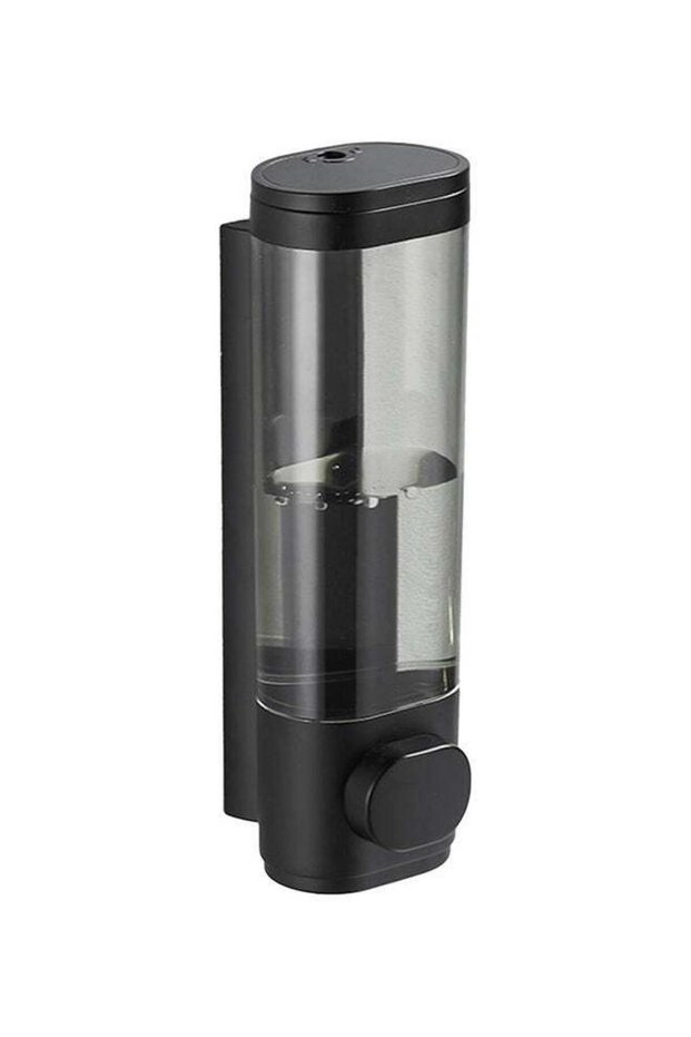 Wall Mounted Hand Press Soap Dispenser Black 300ml