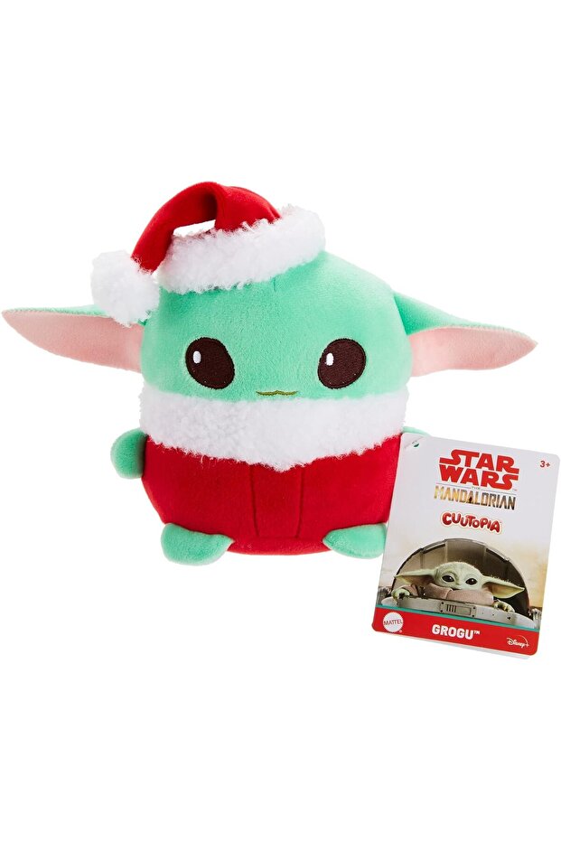 Star Wars Grogu Cuutopia 5" Plush Santa Costume for Children Ages 3 and Up