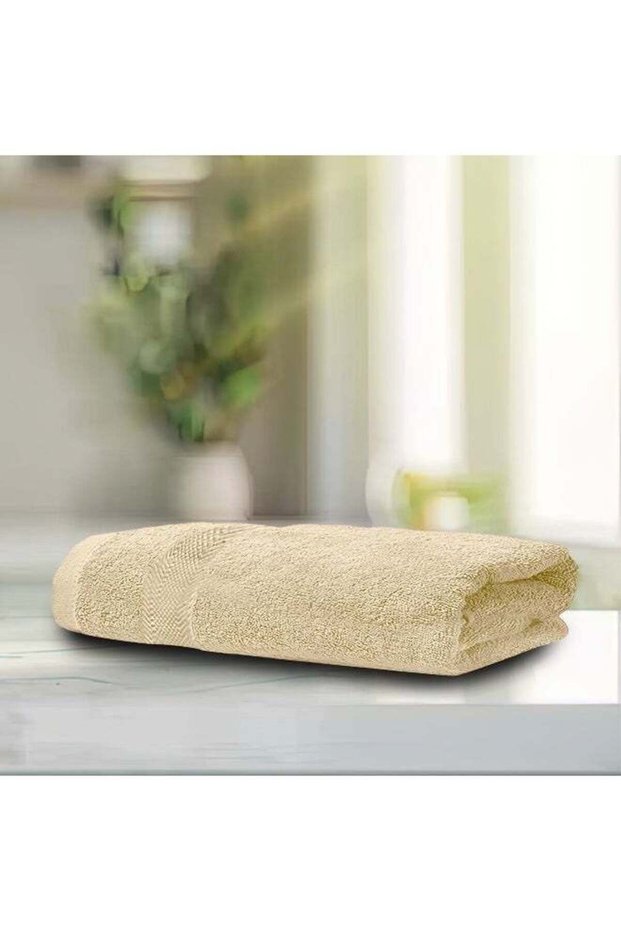 REST 1PC Bath Sheet 100% Cotton 100x150 cm , 39x59 inches Extra Large Ivory Towel Soft and High Ab