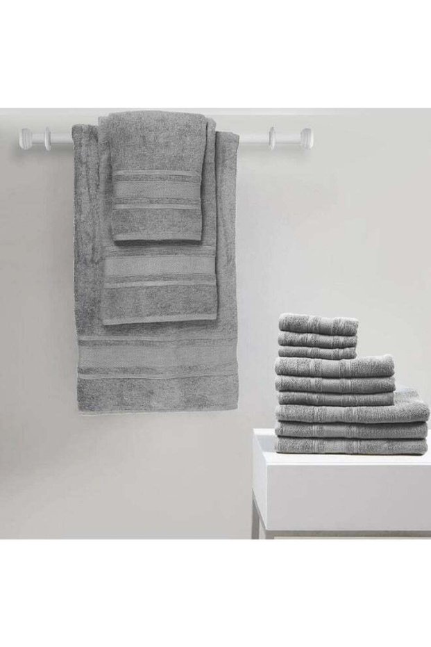 Home Castle (Grey) Premium Cotton Bath Towel (70 X 140 Cm-Set Of 1) Highly Absorbent, High Quality