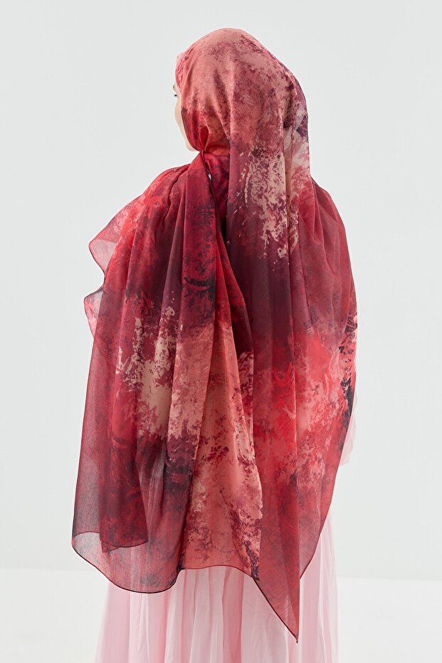 شال على شكل قمر بنمط فيولا - 3