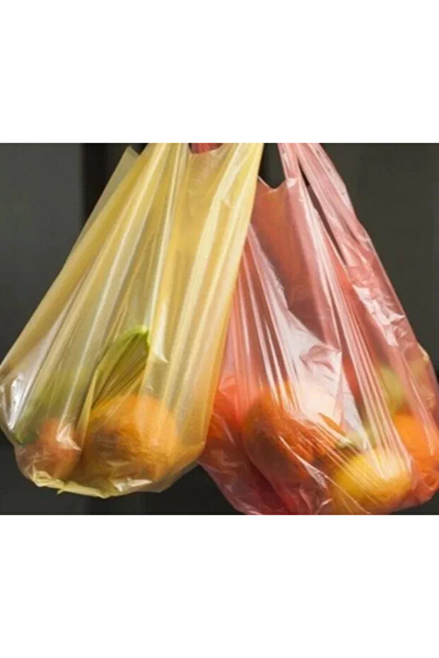 Turuncu Market Poşeti – Hışır Atlet Poşet – Küçük Boy – 24 x 40 cm – 1 Kg - 3